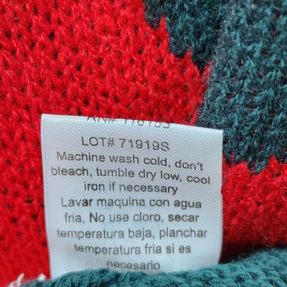 Ugly Christmas Sweater SMALL Merry Christmas Poof New York Santa Clause Contest - Picture 8 of 10